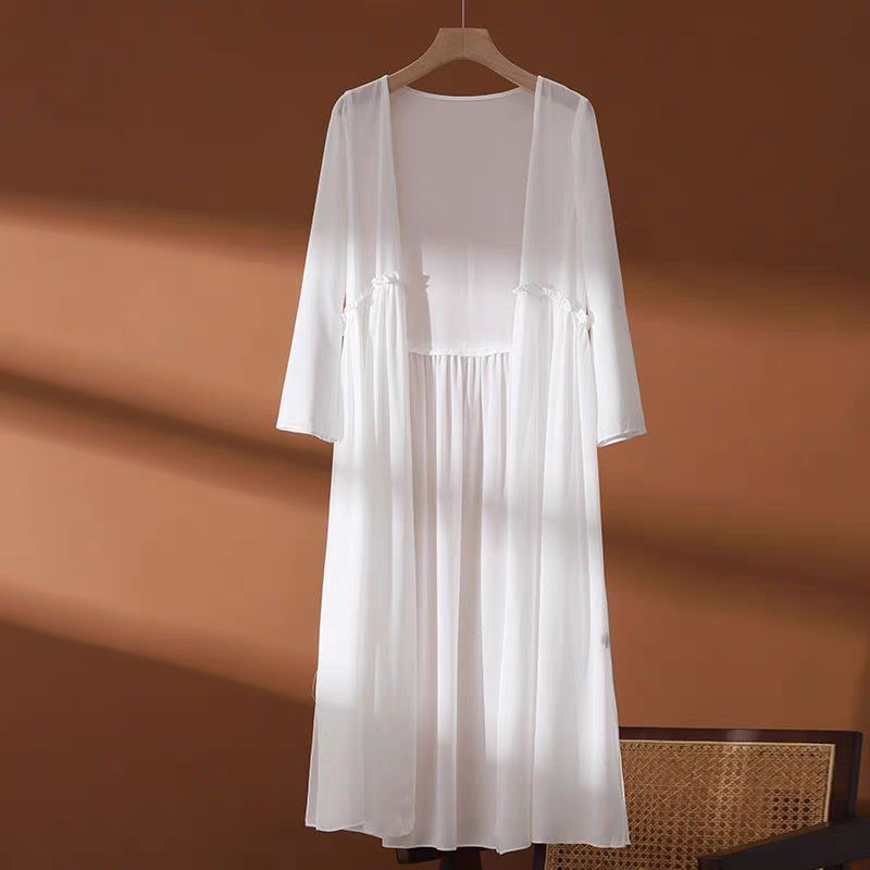 Women'S Fashion Kimono - Women's plus Size 6XL Summer Chiffon