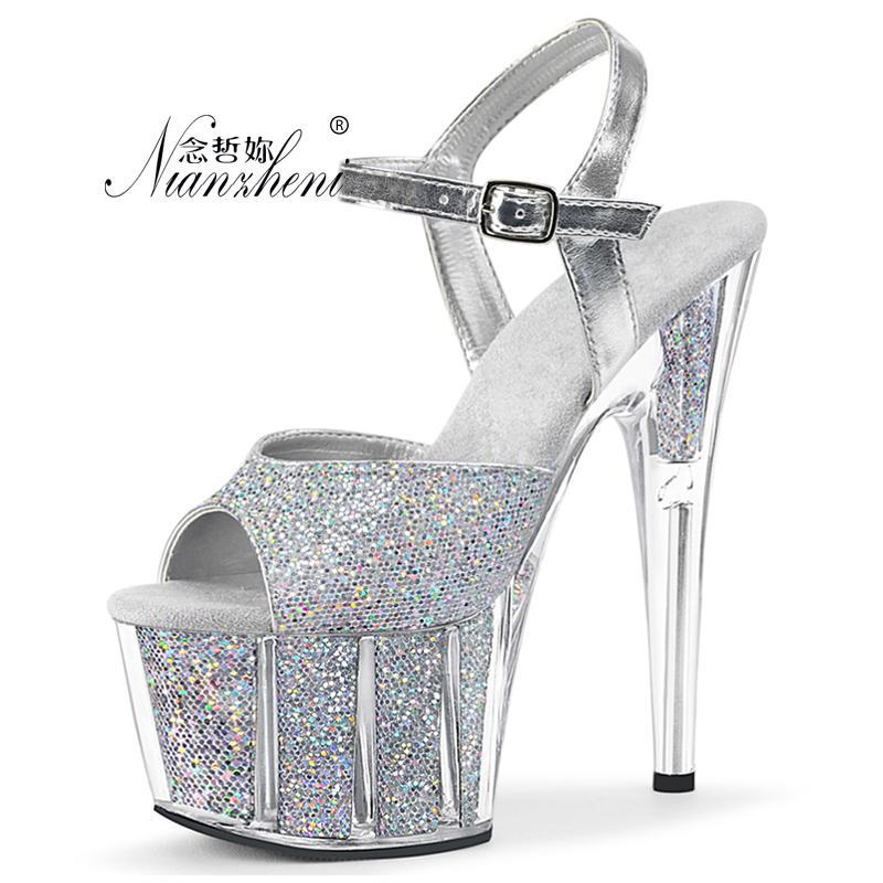 Women'S Fashion Shoes - Women's Bling Glitter Platform Wedding Shoes
