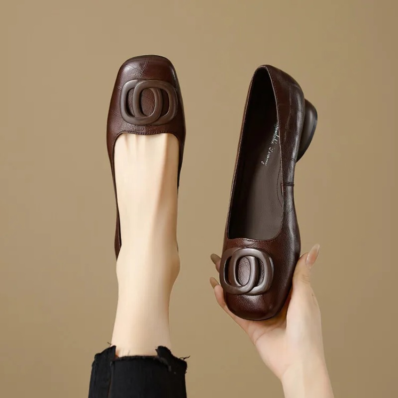 Women'S Fashion Shoes - French Style Women Shoes Pumps Leather