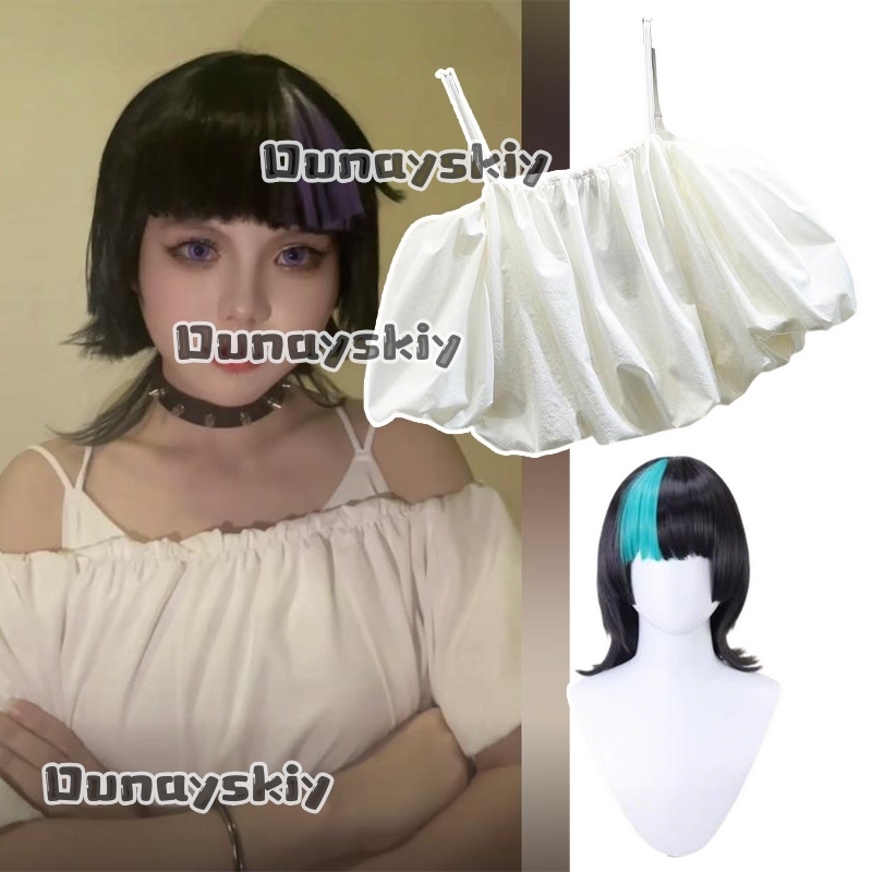 Off Shoulder Top - aBc01Hoshi Kirara Roro Cosplay Costumes Wig