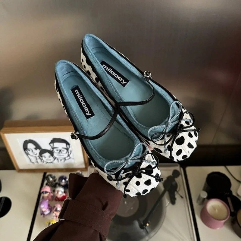 Women'S Fashion Shoes - 2026French Flat Bottomed Rotundity Toe Ballet