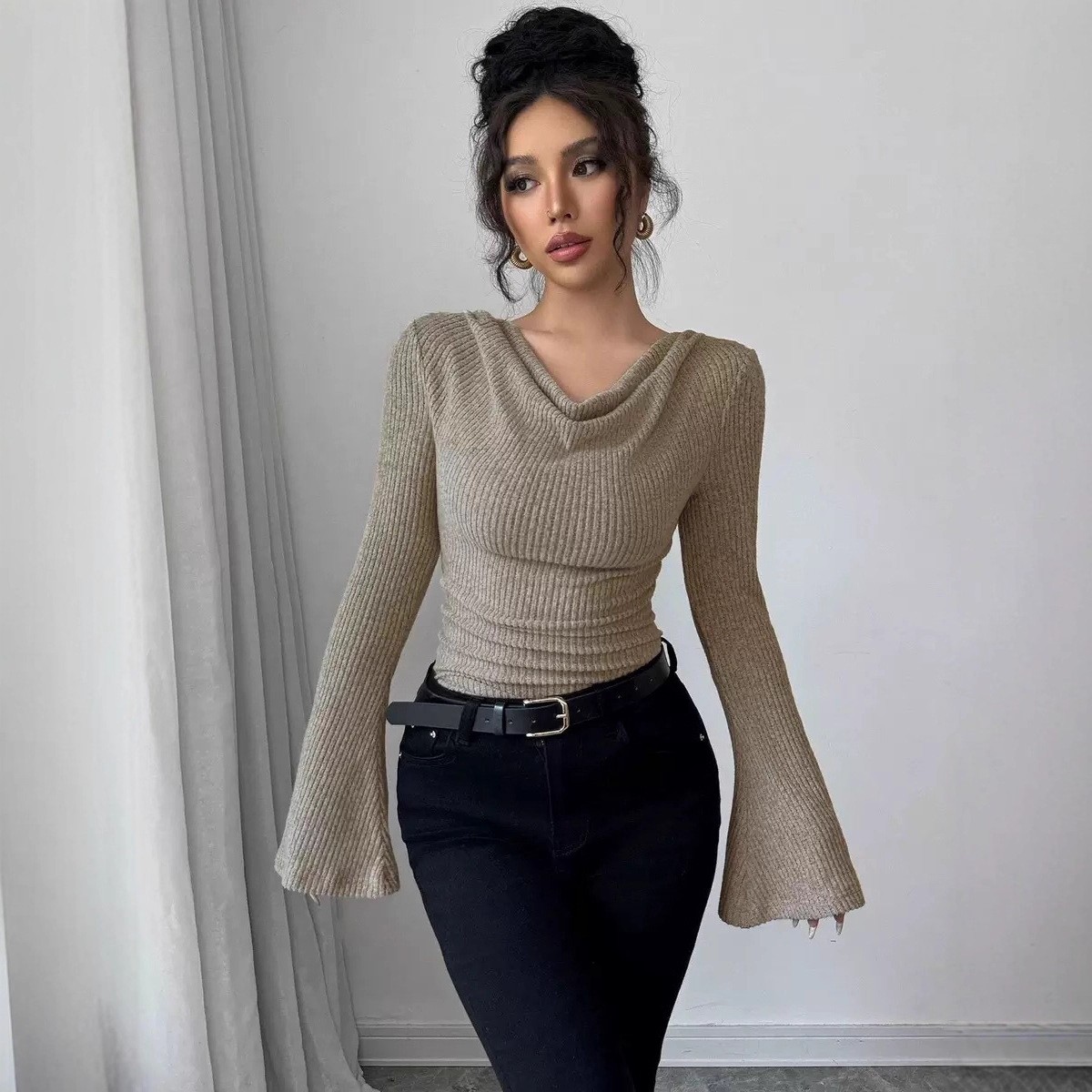 Women's Blouse Longsleeve Soli - Off Shoulder Top review and price