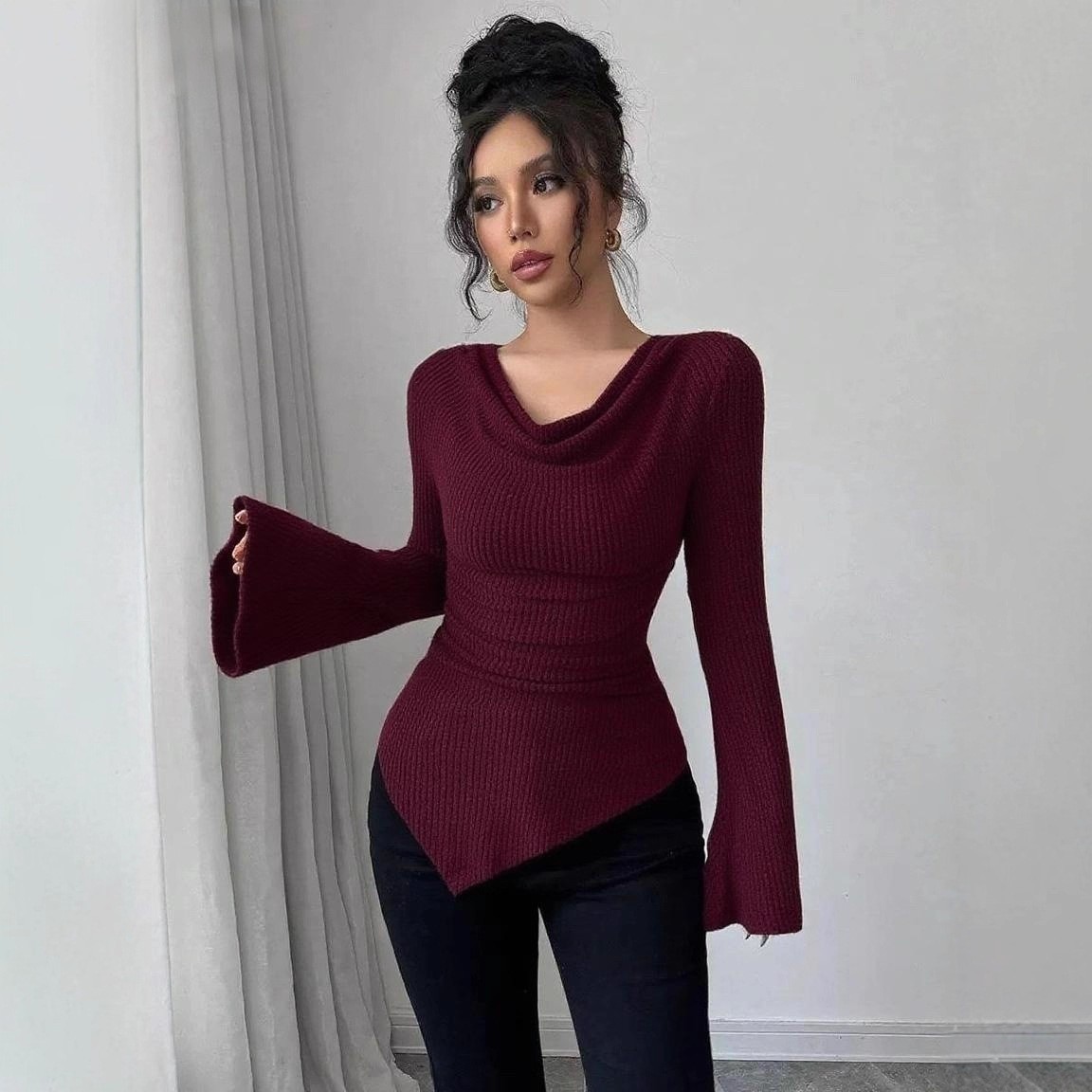 Women's Blouse Longsleeve Soli - Off Shoulder Top review and price
