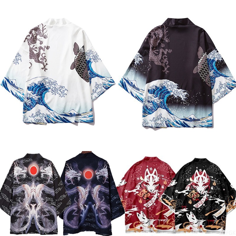 Chinese Style Harajuku Haori P - Women'S Fashion Kimono review and price