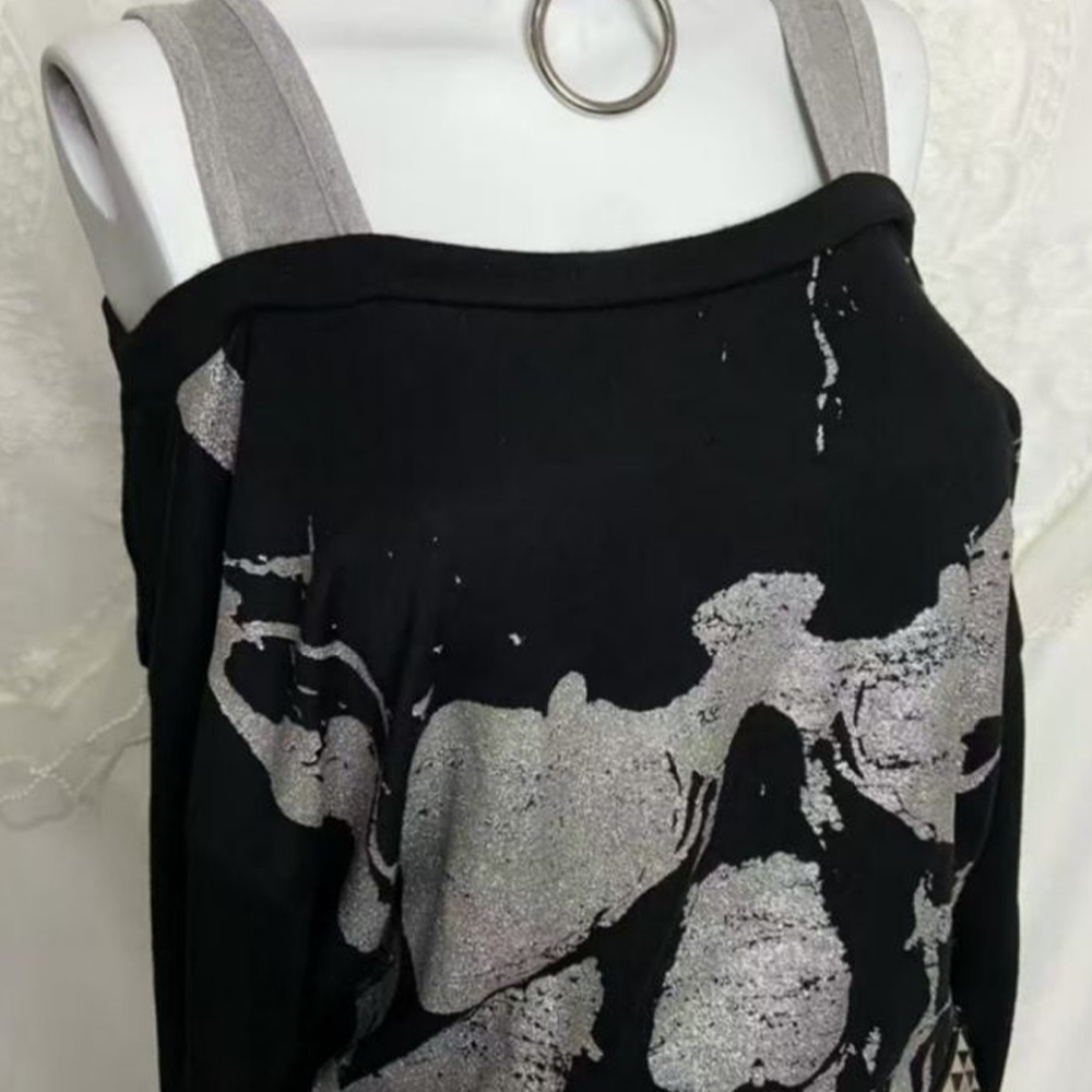 Y2K Fake Two-Piece Retro Top S - Off Shoulder Top review and price