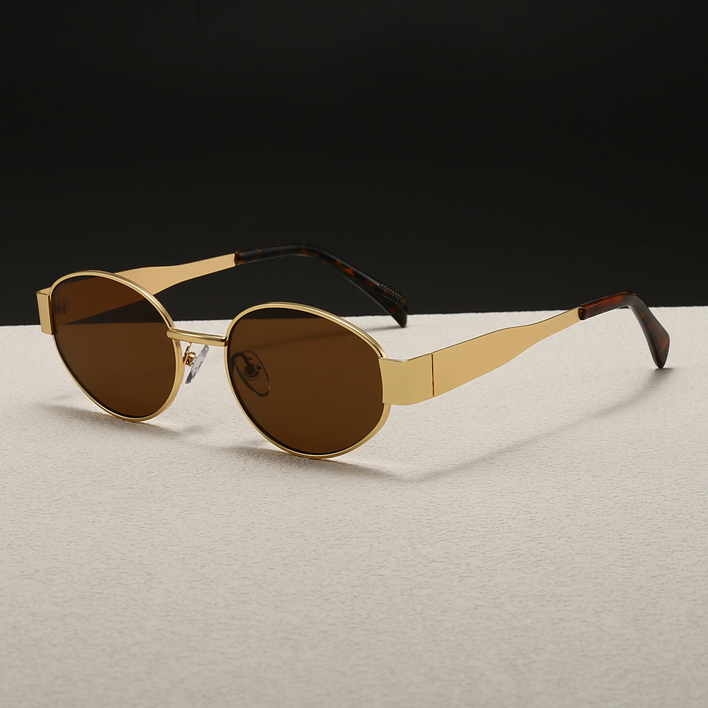 Trendy Round Frame Metal Sungl - Women Fashion Glasses review and price