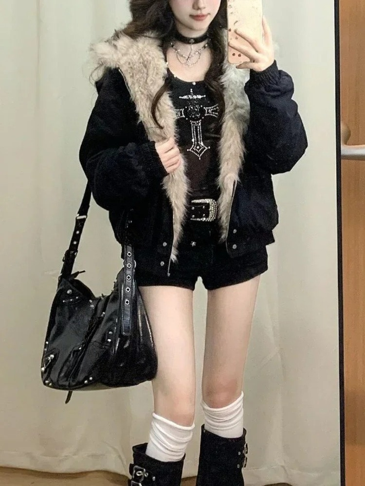Y2k Gothic Vintage Black Zip U - Women'S Fashion Zip Hoodie review and price