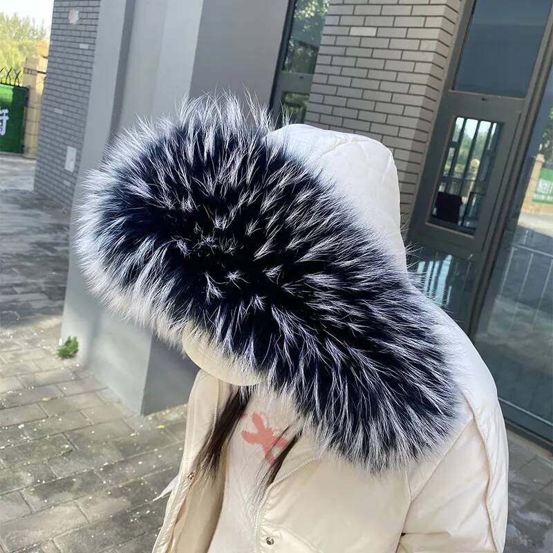 Raccoon Fur Collars For Jacket - Women'S Fashion Parka review and price
