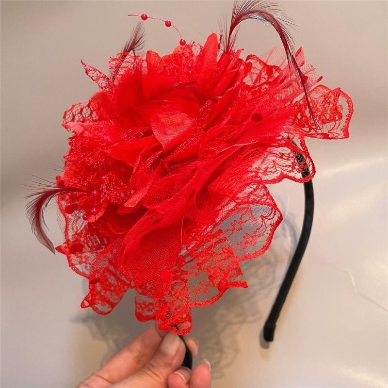 A52E Lace Flower Hair Hoop for - Women'S Fashion In The 1920S review and price