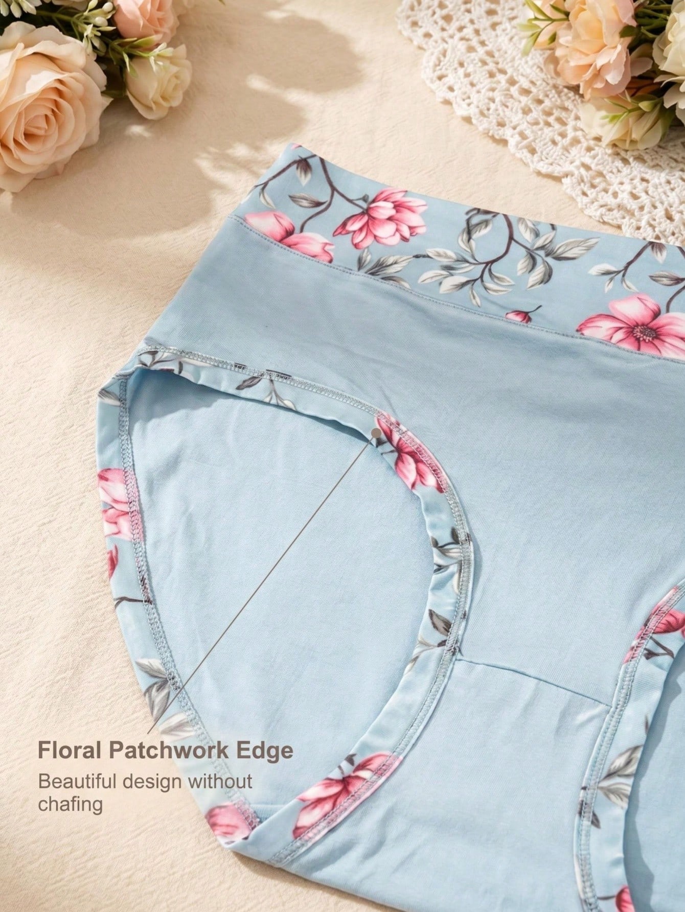 5PCS Plus Size Women's Flower  - Women'S Fashion Underwear review and price