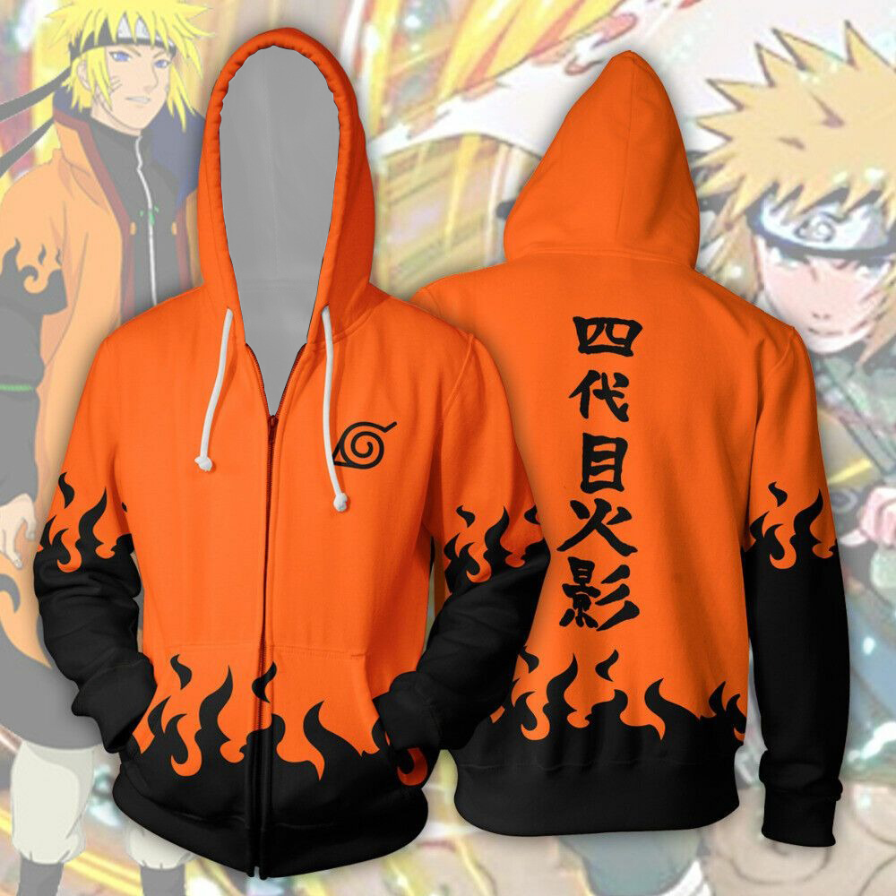 Naruto 4th Hokage Minato Anime - Women'S Fashion Zip Hoodie review and price