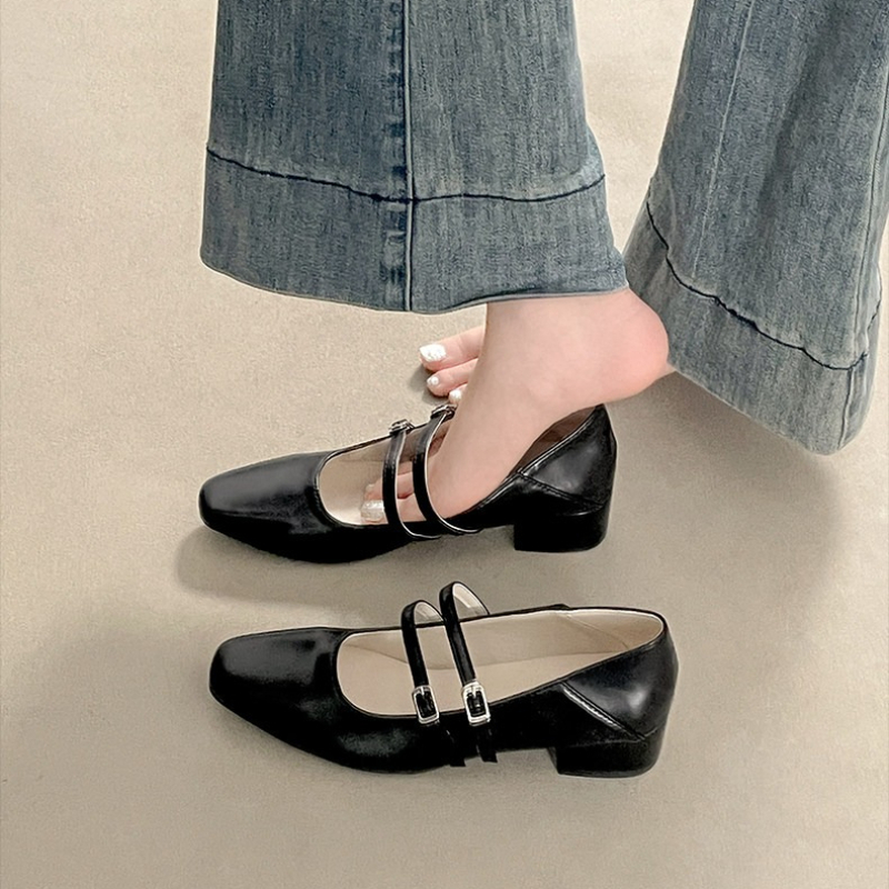 Square Toe Low Heel Women Silv - Women'S Fashion Shoes review and price