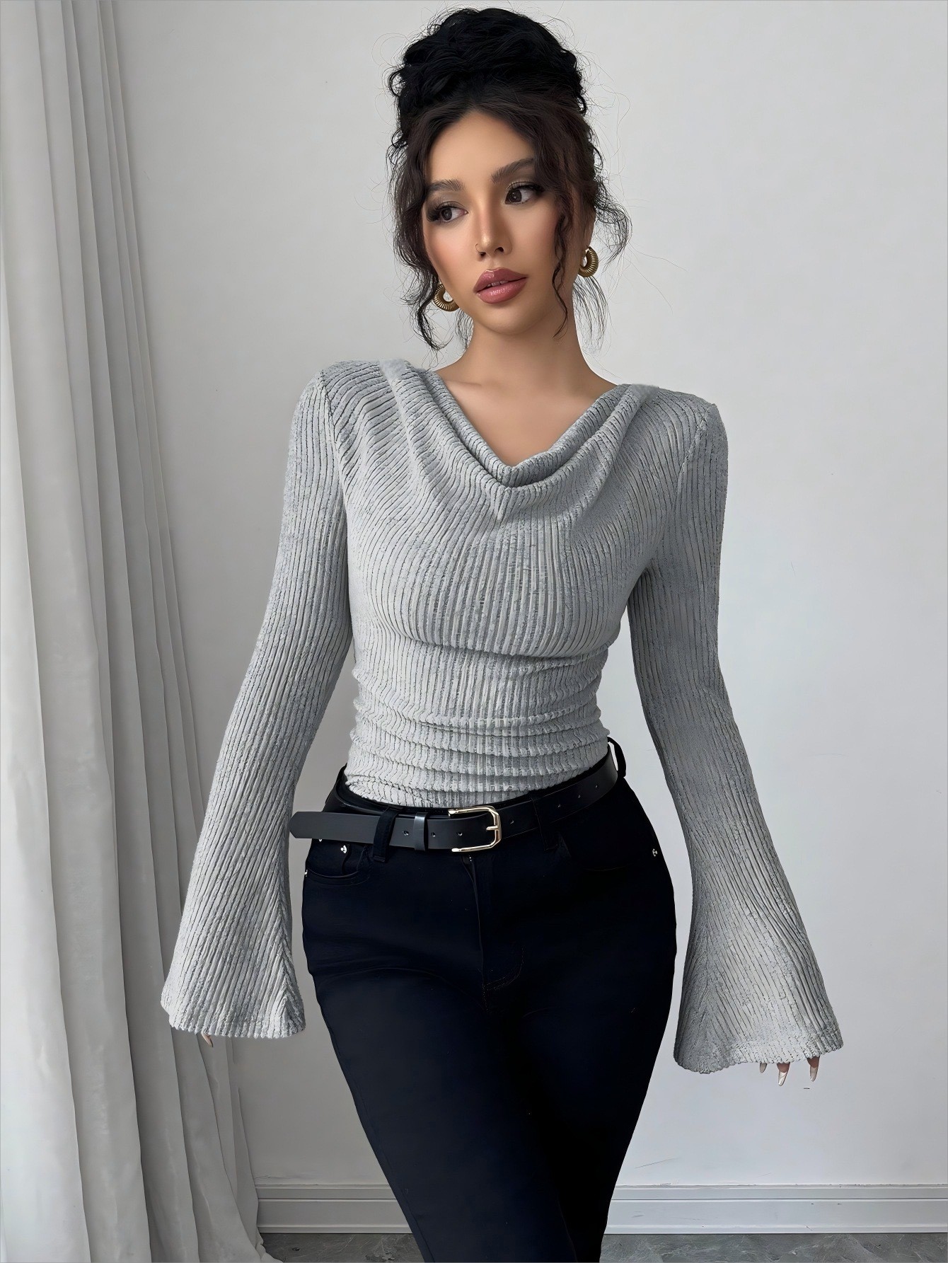 Women Blouse Off Shoulder Cowl - Off Shoulder Top review and price